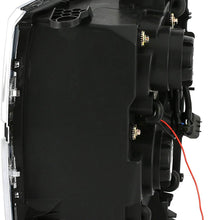 ECCPP Projector Headlight Assembly Replacement for 2014-2015 Chevy Silverado Chrome Housing/Clear Lens with Illuminating Bar DRL Pair Set