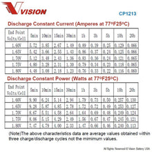 Vision CP1213F1 Battery