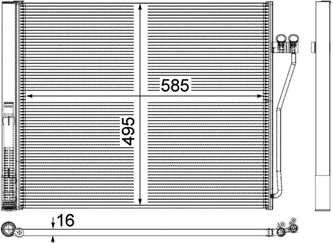 MAHLE Behr AC 568 000P A/C Condenser