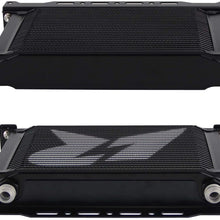 Aluminum AN10 Trust Engine Oil cooler + Mounting Bracket Kit (15Row, Black)