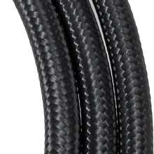 10 Ft 6AN AN6 Black Nylon And Stainless Fuel Oil Gas Line Hose