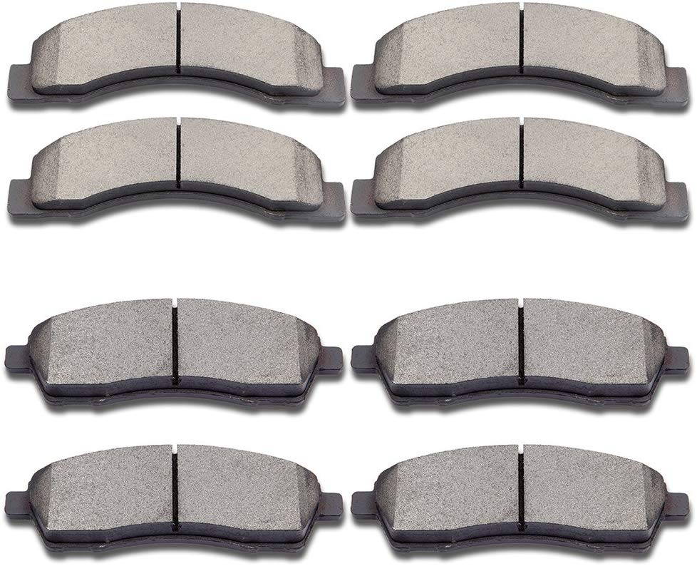 SCITOO Ceramic Disc Brake Pads Set fit Ford Excursion F-250 Super Duty F-350 Super Duty