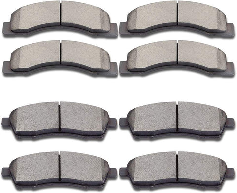 SCITOO Ceramic Disc Brake Pads Set fit Ford Excursion F-250 Super Duty F-350 Super Duty