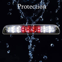 LED 3rd Brake Light High Mount Trailer Cargo Lamp For 99-16 F250 F350 F-450 F-550 Ford Super Duty/93-11 Ranger/01-05 Ford Explorer/Mazda B-Series Chrome Housing Smoked Lens