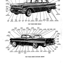 bishko automotive literature 1960 1963 1964 1965 1966 Pontiac Part Numbers Book List Guide Interchange Pics