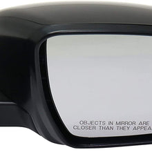 Kool Vue Mirror Compatible with Nissan Rogue 2016-2018 Passenger Side Power Manual Folding Non-Heated (Jpn Blt 2016)/(Kor Blt 2018)/(USA Blt 2017-2018) Paintable