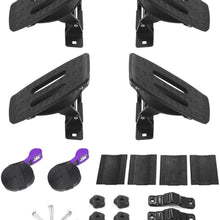 ASMSW Kayak Roof Rack Saddles Universal Canoe Boat Carrier 165 LB 4PCS Black, Includes 2×Tie Down Straps Top Mounted on Car SUV Crossbar Fit in Width Less Than 3-1/2 inch (9cm)