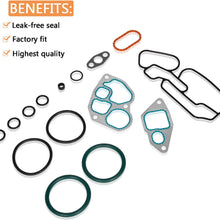 Oil Cooler Mounting Gasket Kit Compatible with Navistar/International 1993-1997 DT466E 1823182C95