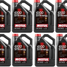 Motul 107972 Set of 8 6100 SYN-nergy 5W-30 Motor Oil 5-Liter Bottles