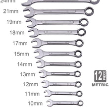 Best Value 24-Piece Master Combination Wrench Set with Roll-up Storage Pouch | SAE 1/4” to 1” & Metric 8mm to 24mm