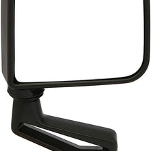 Dependable Direct Right Passenger Side Black Non-Heated Folding Door Mirror for Jeep Wrangler (1994 1995 1996 1997 1998 1999 2000 2001 2002) - CH1321296