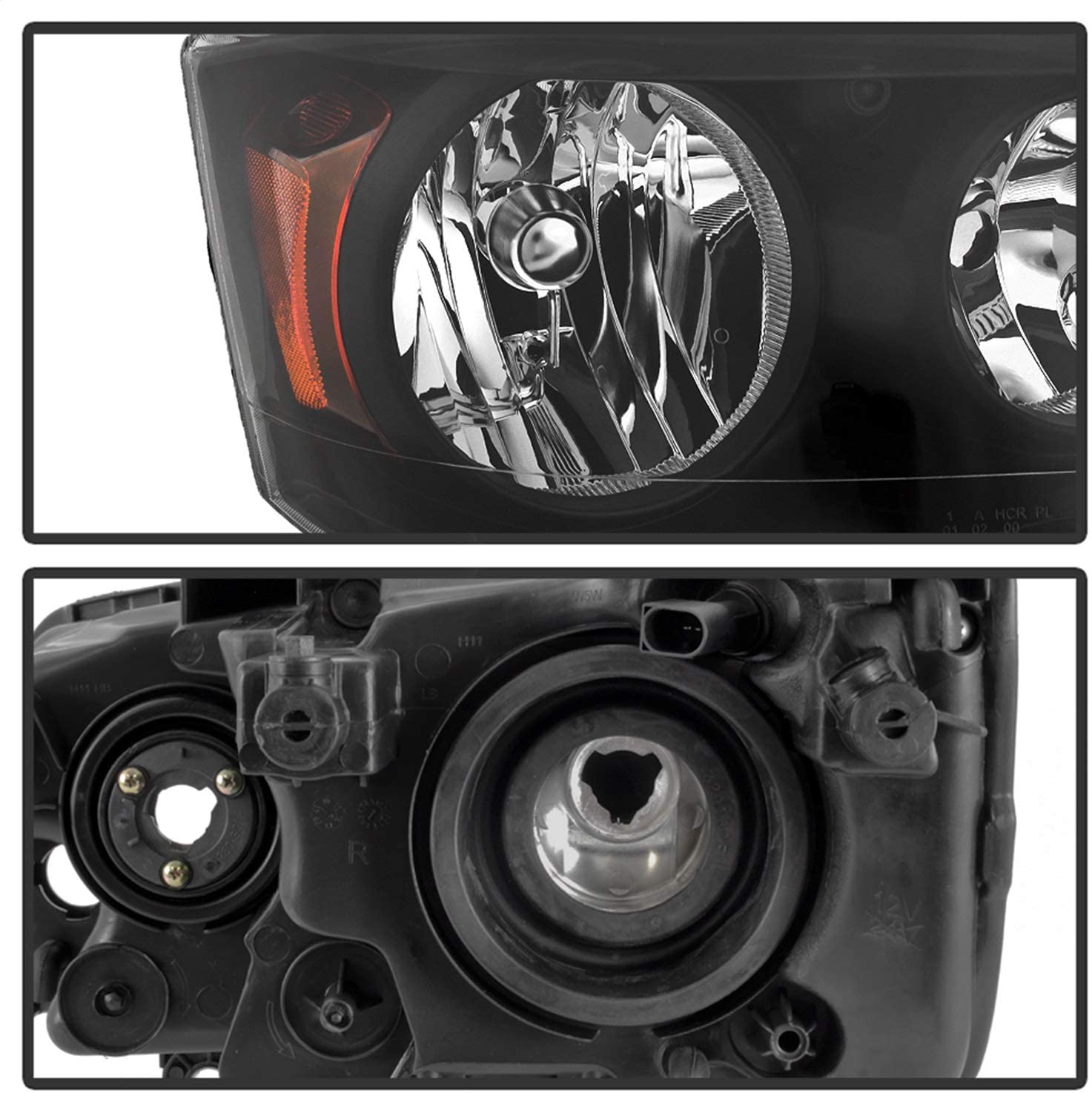 Spyder Auto 9042492 OEM Style Headlights Black OEM Style Headlights