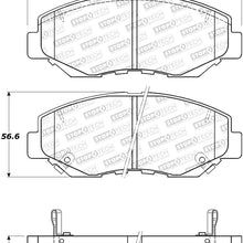 StopTech 308.09142 Street Brake Pads; Front with Shims and Hardware