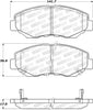 Stoptech 308.09143 Street Brake Pad