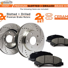 [Front] Max Brakes Premium XDS Rotors with Carbon Ceramic Pads KT004831