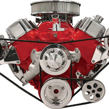 NEW BILLET SPECIALTIES BBC POLISHED ALTERNATOR & A/C COMPRESSOR BRACKETS, SIDE MOUNT, FOR BIG BLOCK CHEVY SHORT WATER PUMP