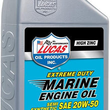 Lucas Oil Products Marine Semi-Synthetic SAE 20W-50 Engine Oil