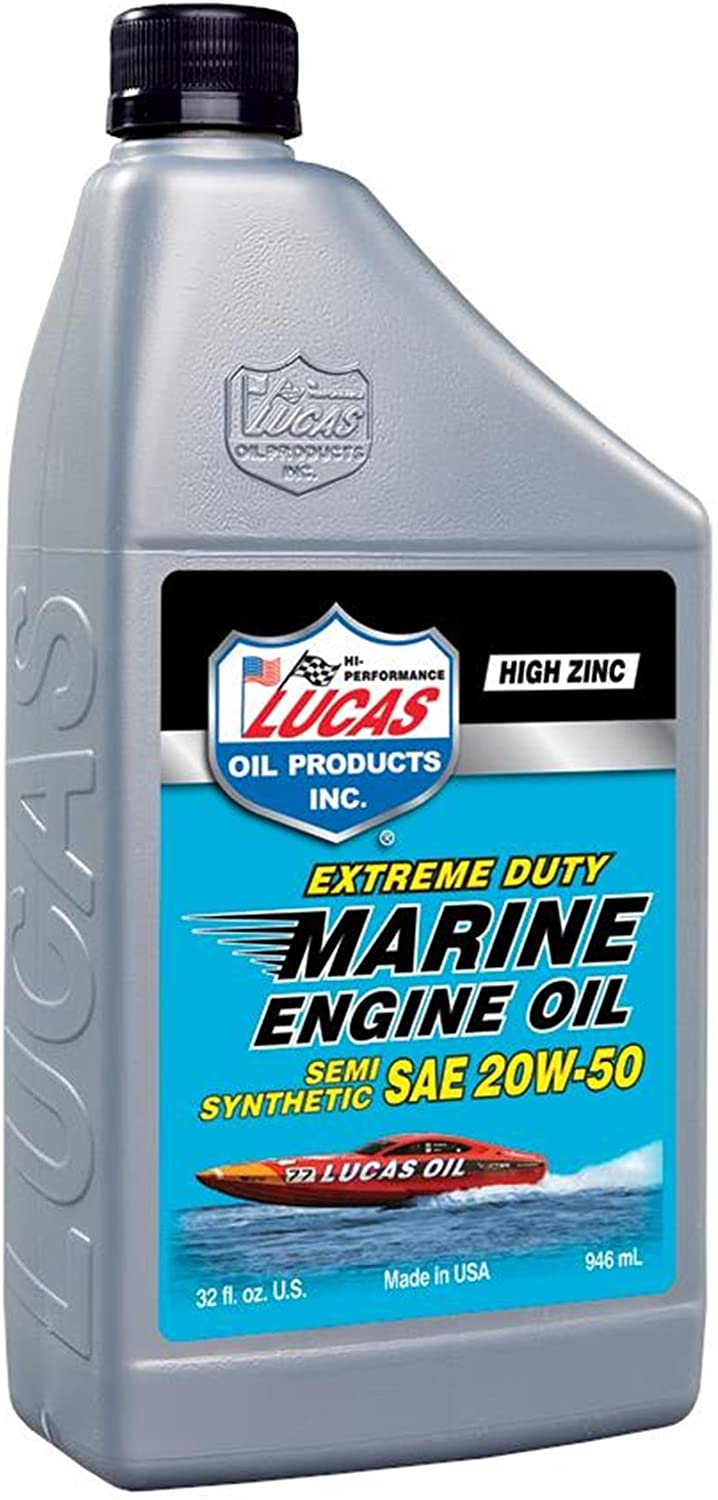 Lucas Oil Products Marine Semi-Synthetic SAE 20W-50 Engine Oil