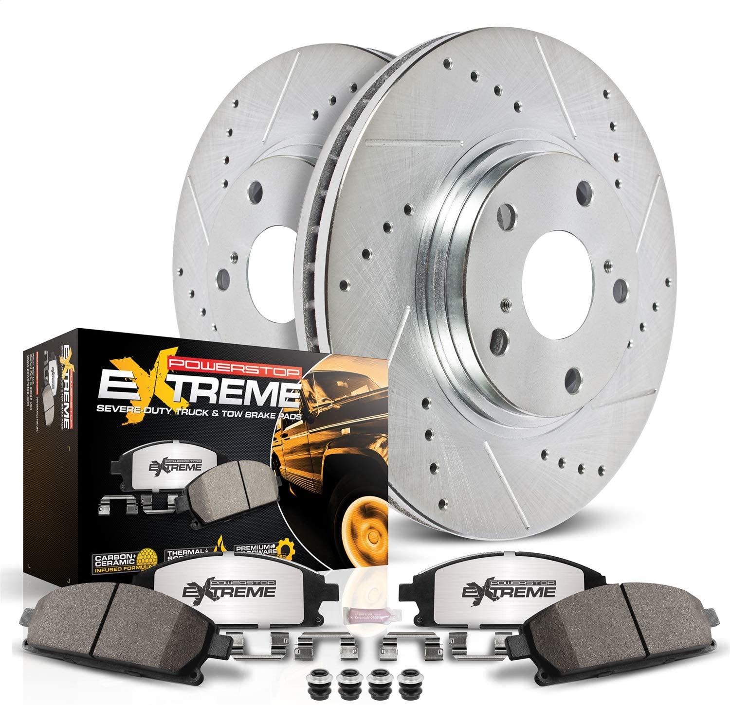 Power Stop K2172-36 Rear Z36 Truck and Tow Brake Kit