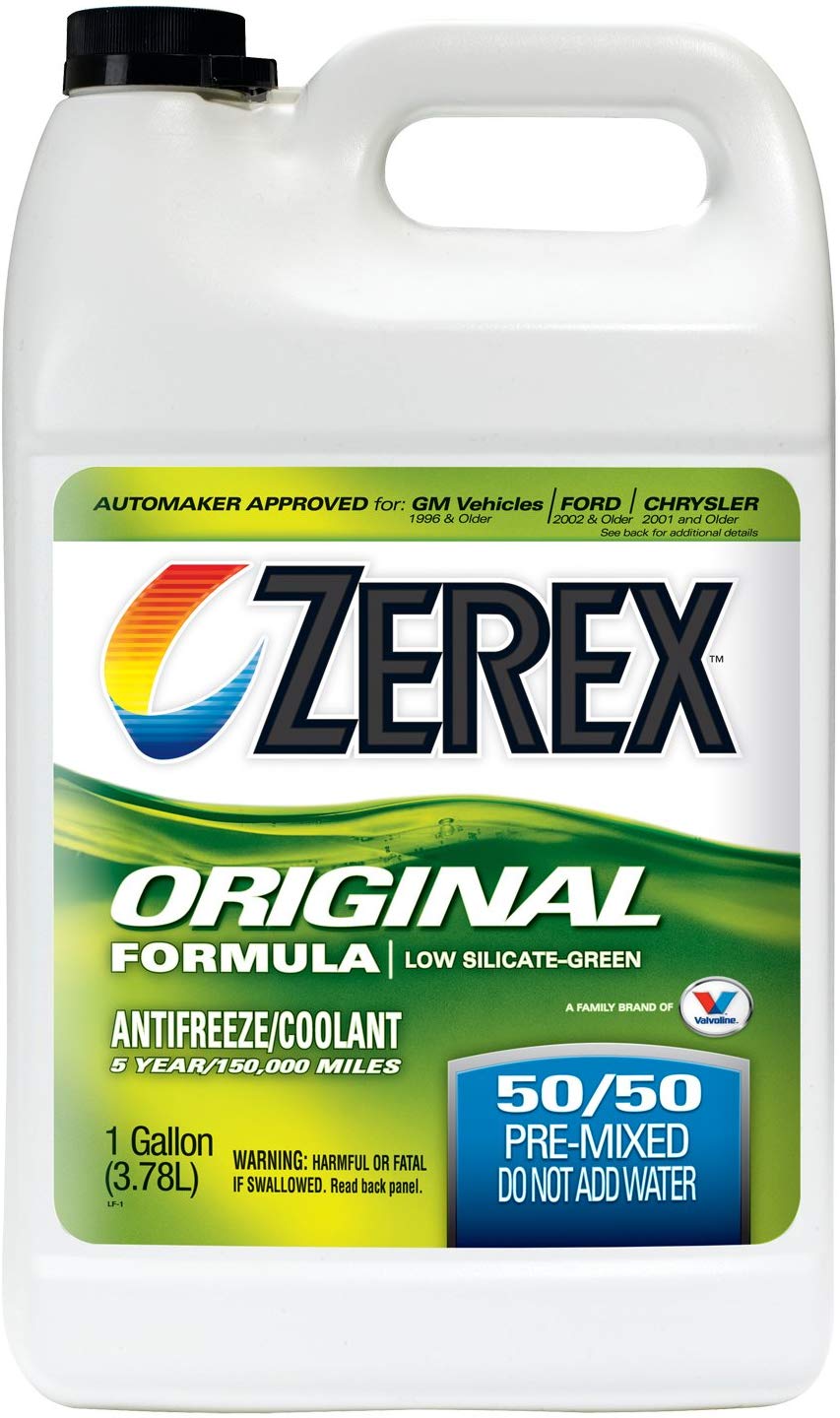 Zerex Original Green 50/50 Prediluted Ready-to-Use Antifreeze/Coolant 1 GA, Case of 6