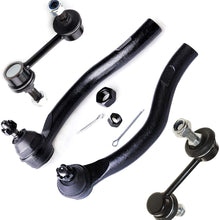 FINDAUTO 4Pcs Set Fit for 2004-2008 TSX 2003-2007 Honda Accord Outer Tie Rod End FRONT SWAY BAR ENDLINK Front Sway Bar Endlink