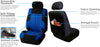 FH Group FB071BLUE115 Car Seat Cover (Travel Master Airbag and Split Bench Compatible Blue)