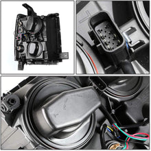For Chevy Silverado GMT K2XX Black Housing Projector LED Headlight W/Amber Signal + H1 LED Conversion Kit W/Fan
