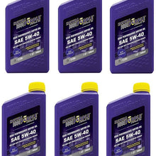 Royal Purple API Licensed Enhanced Additive Technology Synthetic Motor Oil 5W40 - Fuel Efficiency - 1 qt (Case of 6)