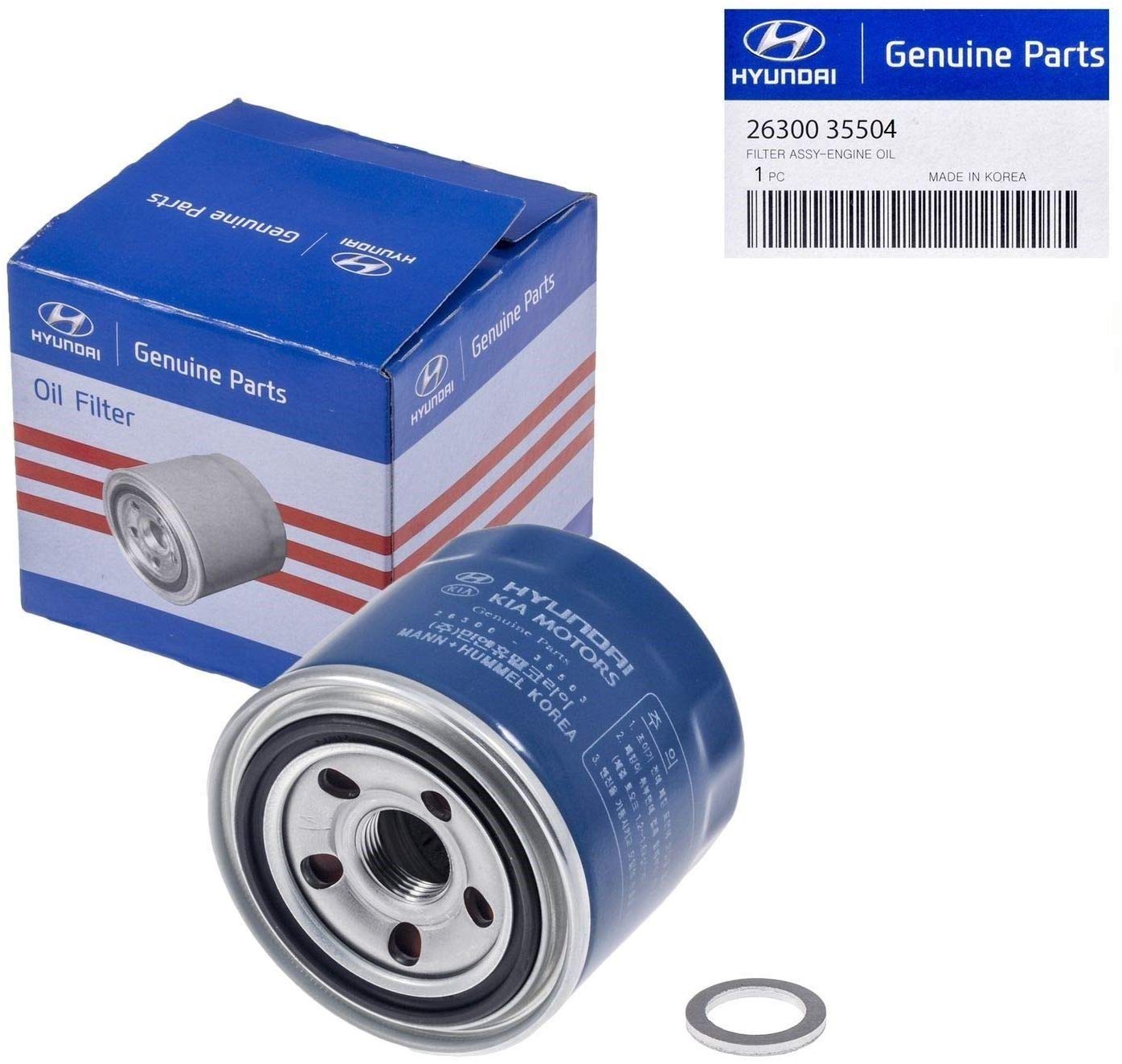 Genuine Hyundai 26300-35504 OEM Replacement Oil Filter