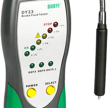 Automotive brake fluid tester Oil Moisture Water Detection Sound and Light Double Alarm for Auto DOT3 DOT4 DOT5-DY23