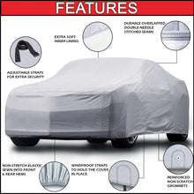 iCarCover {3-Year Full Warranty} All-Weather Waterproof Snow UV Heat Protection Dust Scratch Resistant Windproof Weatherproof Breathable Automobile Indoor Outdoor Auto Car Cover - for Cars Up to 183"