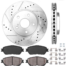 Callahan CDS02009 FRONT 296 mm Premium D/S 5 Lug [2] Brake Rotors + Ceramic Brake Pads + Hardware [fit Lexus Toyota]