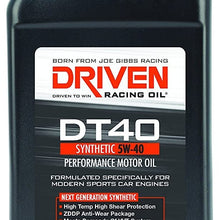 Joe Gibbs Driven Racing Oil 02406 DT40 5W-40 Synthetic Oil - 1 Quart Bottle (Quantity 4)