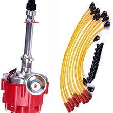 MOSTPLUS Distributor & Spark Plug Wires Ignition Combo Kit Compatible with Chevy SBC 350 BBC 454 HEI 850002 D1002
