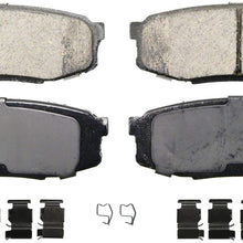 Wagner QuickStop ZD1304 Ceramic Disc Pad Set Includes Pad Installation Hardware, Rear