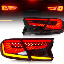 VLAND Led Tail Lights Compatible with Honda Accord 10th Gen 2018-2020 Rear Lamps w/ Scanning Dynamic Animation Breathing DRL, w/Sequential, Smoked/Tinted, Pair 4Pcs