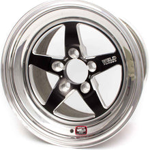 Weld Racing Wheel, S71, 17 x 10 in, 7.200 in Backspace, 5 x 120 mm Bolt Pattern, High Pad, Aluminum, Black Anodize/Polished, Each (71HB7100N72A)