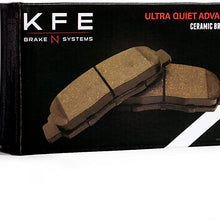 KFE KFE562-104 Ultra Quiet Advanced Premium Ceramic Brake Pad Front Set Compatible with: 1992-1999 Toyota Camry 4 Cyl, 1993-1997 Corolla, 1996-200 Rav4, Celica ST; Geo Prizm