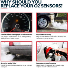 KAX 234-4621 Oxygen Sensor, Original Equipment Replacement 250-24343 Heated O2 Sensor Air Fuel Ratio Sensor 1 Sensor 2 Upstream Downstream 1Pcs