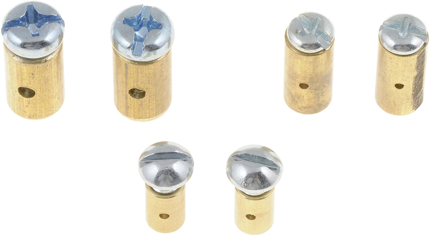 Dorman 03336 Cable Stop Assortment - Brass and Silver, 6 Pack