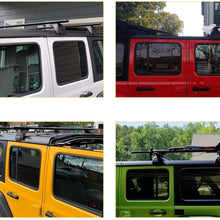 Tata.Meila Roof Rack Cross Bars for Jeep Wrangler JK 2008 - 2018 Crossbars for Jeep Wrangler JL 2018 - 2021 SUV Hard Top Roof Rails Bars