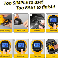 CKIECK All New Portable Cordless Air Compressor Pump Ⅱ, Powerful Rechargeable Li-ion Battery Tire Inflator