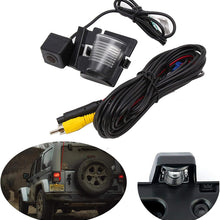 DUNTUO Car Backup Camera for Jeep Wrangler JK JKU 2007-2018 on License Plate Light Lens Reversing Rear View Camera Removable Guildlines Blind spot Camera