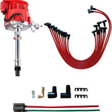 MAS Performance Hei Distributor & Spark Plug Wires & FREE Pigtail Wire Harness Combo Kit Compatible with Chevy/gm SBC BBC Small Block/big Block 65k coil 7500RPM 350 454 302 V8 PC6001A JM6500R PE350R