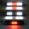 Partsam High Mount Stop Light Third 3RD Brake Light Replacement for Dodge Ram 1500 2500 3500 2009-2017 LED Rear Cab Roof Center Mount Tail Brake Light Cargo Lamp(Smoke Lens Chrome Housing)