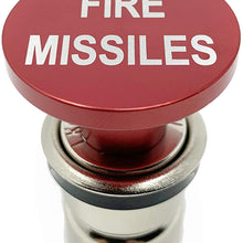 Fire Missiles Button Car Cigarette Lighter by Citadel Black - Anodized Aluminum, 12-Volt Replacement Accessory w/Safety Feature, Fits Most Vehicles, Socket Size A