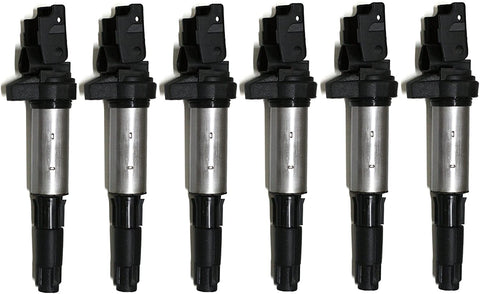 6 Piece Set of Bosch OEM Ignition Coil # 0221504464 / 00124 - BMW # 12131712219 / 12137551260