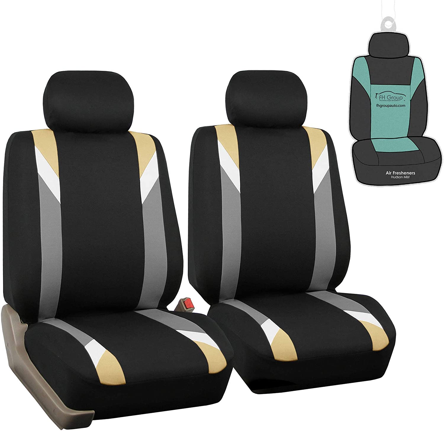 FH Group FB033102 Premium Modernistic Seat Covers (Mint) with Gift – Universal Fit for Cars, Trucks & SUVs