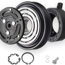 AC COMPRESSOR CLUTCH KIT 628A (4 GROOVE PULLEY, BEARING, COIL, PLATE) FITS: Subaru Outback 2.5L 2005-2009