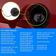Gas Cap, Fuel Cap Replace 52030377AB, 5278632AG Compatible with Chrysler Dodge Ram - 300 GT cruiser, Caliber Challenger Charger Dakota Durango Ram 1500 2500, Compass Grand Cherokee Patriot, More